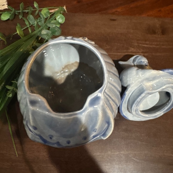 Vintage Red Wing Dutch Girl Blue Katrina 1940s Cookie Jar Hand Painted - Picture 7 of 11